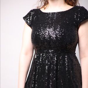 Black sequin dress